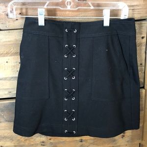 Express black mini skirt